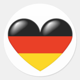 German heart sticker - Deutsche Herz