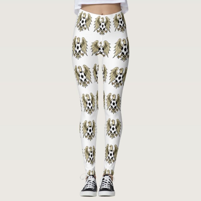 German Heritage Eagle Coat of Arms Leggings (Front)