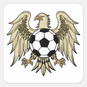 German Heritage Eagle Coat of Arms Square Sticker
