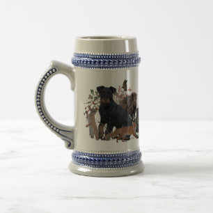 German Hunting Terrier (Jagdterrier) Beer Stein