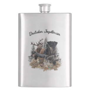 German Hunting Terrier (Jagdterrier)    Hip Flask