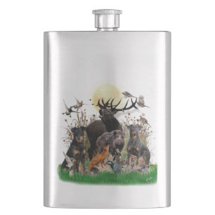 German Hunting Terrier (Jagdterrier) Hip Flask