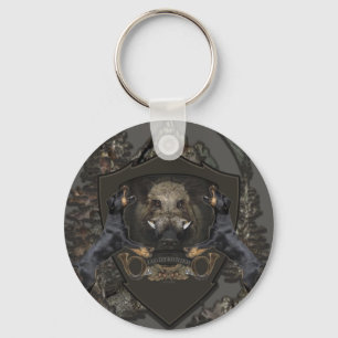 German Hunting Terrier (Jagdterrier) Keychain