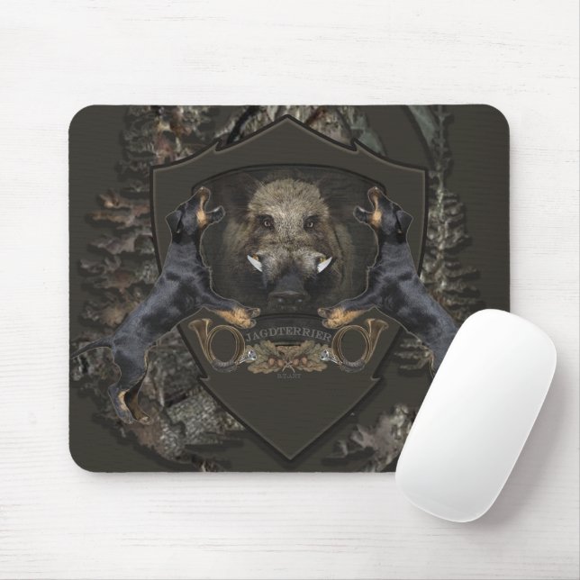 German Hunting Terrier (Jagdterrier)     Mouse Pad (With Mouse)