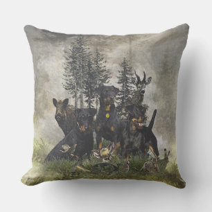 German Hunting Terrier (Jagdterrier) Outdoor Pillow