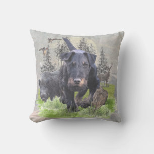 German Hunting Terrier (Jagdterrier) Outdoor Pillow