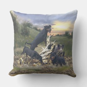 German Hunting Terrier (Jagdterrier) Outdoor Pillow