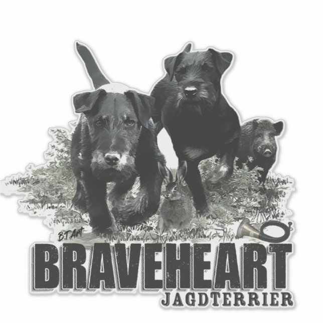 German Hunting Terrier, The Jagdterrier , Art  (Front)
