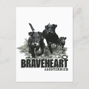 German Hunting Terrier, The Jagdterrier , Art  Holiday Postcard
