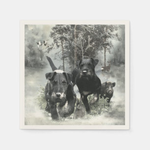 German Hunting Terrier, The Jagdterrier , Art  Napkin