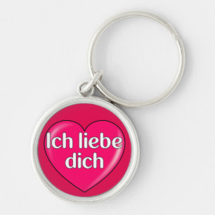 German - I love you Keychain