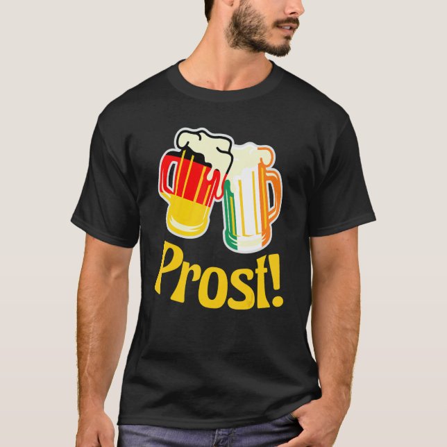 German - Ireland Cheer Prost T-Shirt (Front)