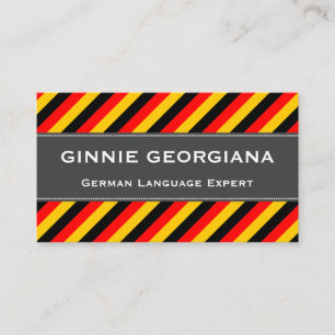 German Language Expert Business Card