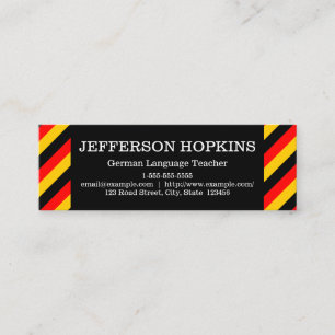 German Language Teacher Business Card