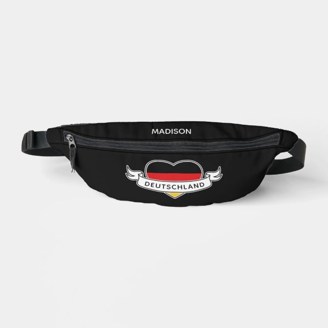 German Love custom name & text Fanny Pack (Front)