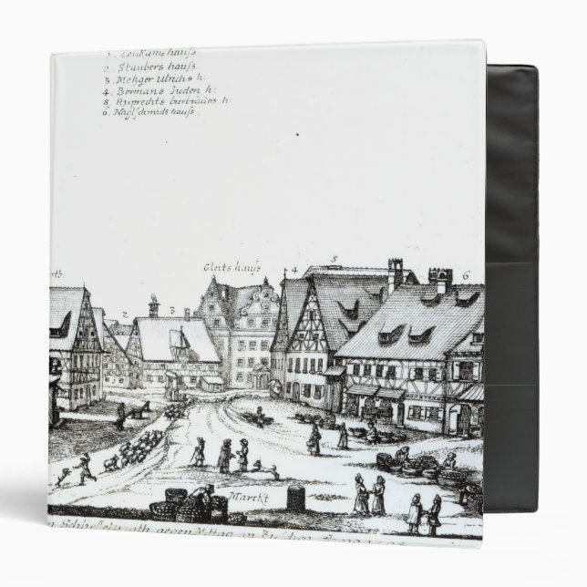 German Market town, 1704 Binder (Front/Inside)