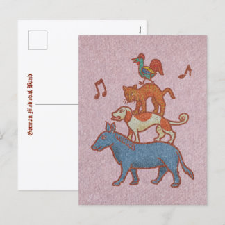 German Medieval Band: Geh Bremen! Holiday Postcard