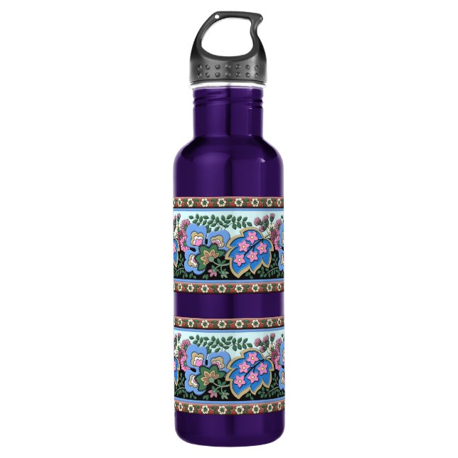 German medieval floral ornament 710 ml water bottle (Front)