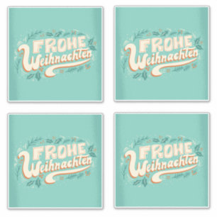 GERMAN MERRY CHRISTMAS LETTERING FROHE WEIHNACHTEN