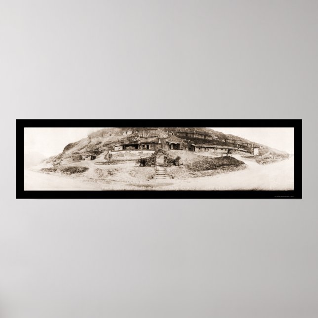 German Military Camp Photo 1918 Poster (Front)