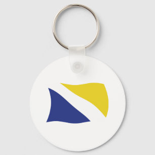 German Minority of Northern Schleswig Flag Keychai Keychain