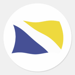 German Minority of Northern Schleswig Flag Sticker