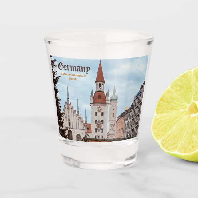 German Munich, Customizable  Shot Glass (Front)