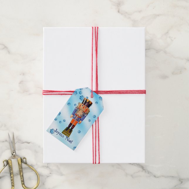 German Nutcracker - Joyeux Noël Gift Tags (With Twine)