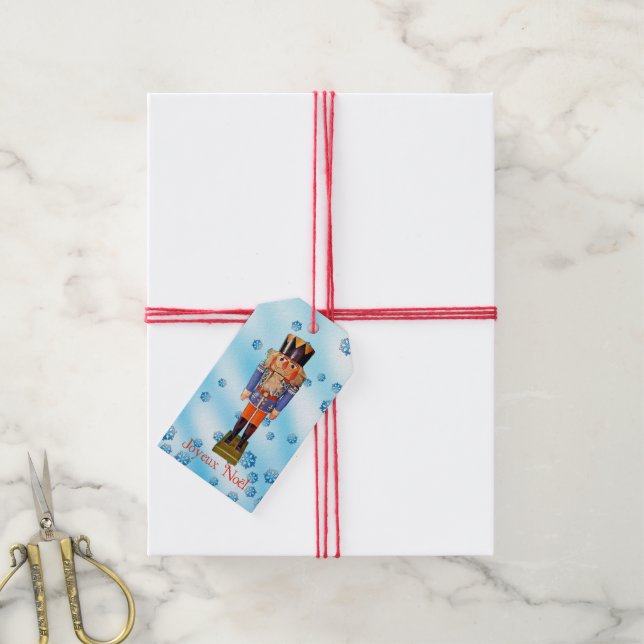 German Nutcracker - Joyeux Noël Gift Tags (With Twine)