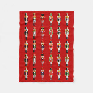 German Nutcracker Toy Soldiers Fleece Blanket
