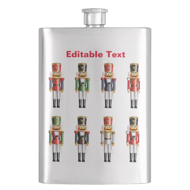 German Nutcrackers Hip Flask (Front)