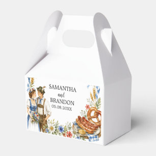 German Oktoberfest Bavarian Beer Pretzel Vintage Favor Box