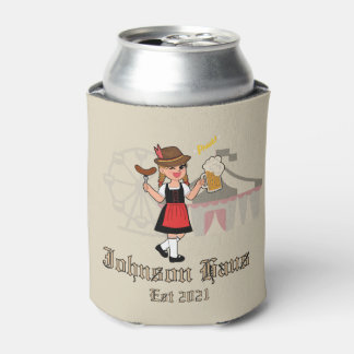 German Oktoberfest, Custom Family Name Can Cooler