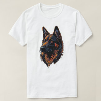 German Pastor Black Orange T-Shirt