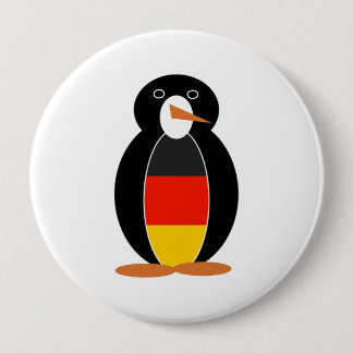 German Penguin -- Deutsch Pinguin 4 Inch Round Button
