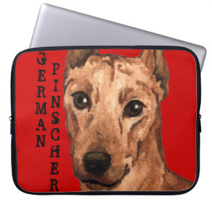 German Pinscher Colour Block Laptop Sleeve