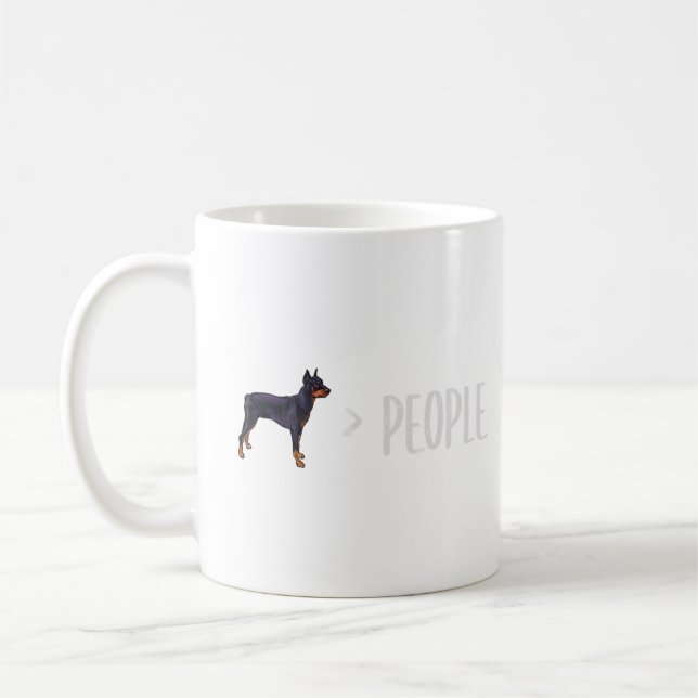 German Pinscher Dogs Are Greater Than People  Coffee Mug (Left)