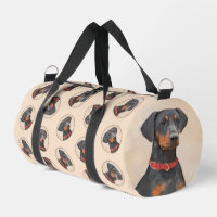 German Pinscher Painting Original Animal Art