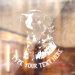 German Pointer Decal Personalized Dog Window Cling