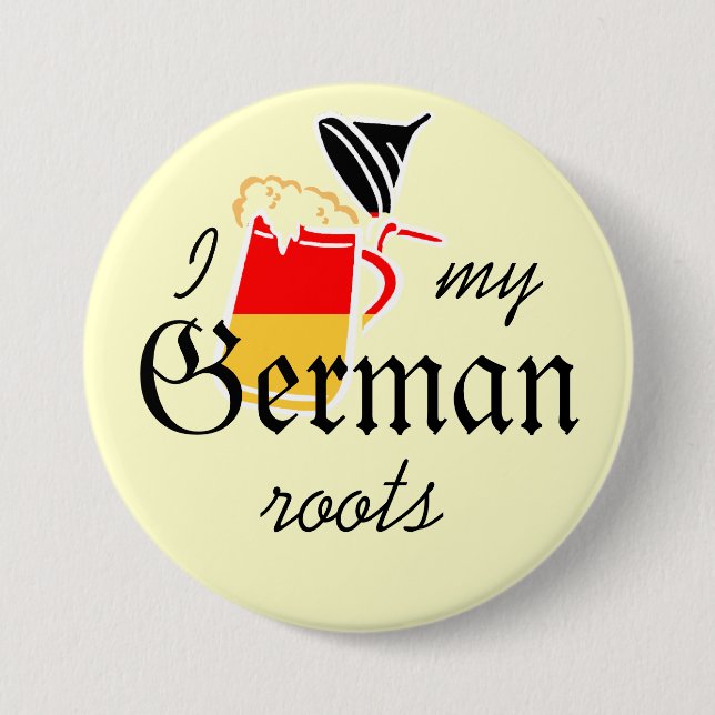 German Pride 3 Inch Round Button (Front)
