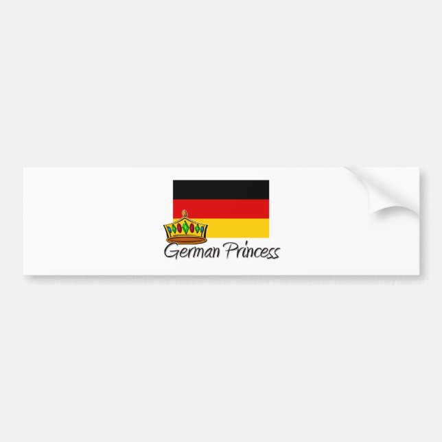 German Princess Bumper Sticker (Front)