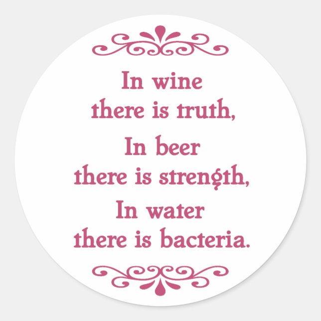 German Proverb -CF Classic Round Sticker (Front)