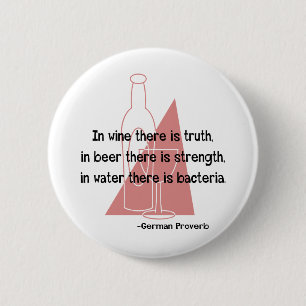 German Proverb -retro 2 Inch Round Button