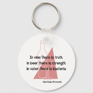 German Proverb -retro Keychain