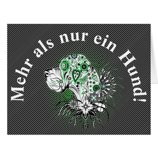 German quoted Great Dane motivational poster (Front Horizontal)