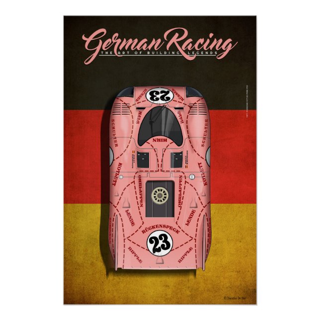 German Racing 917 PP No.23 Poster (Front)