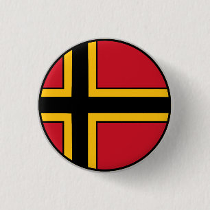 German Resistance Flag 1 Inch Round Button
