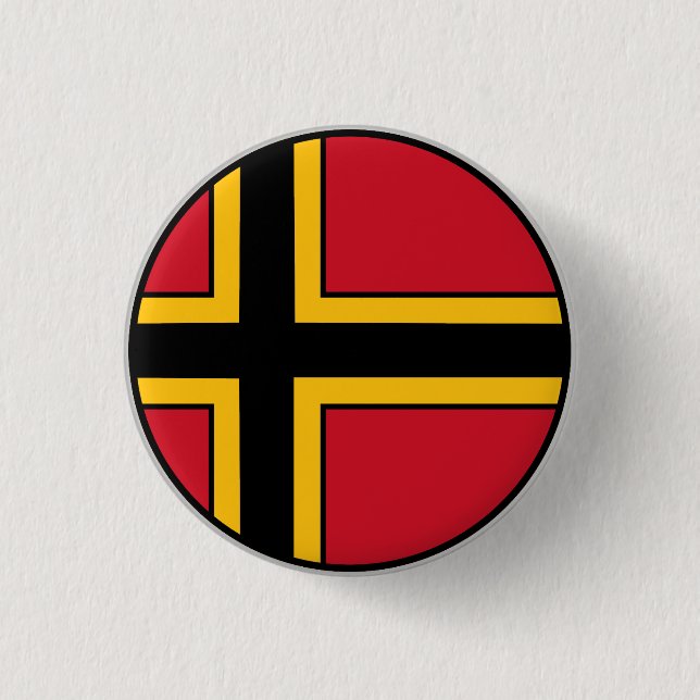 German Resistance Flag 1 Inch Round Button (Front)