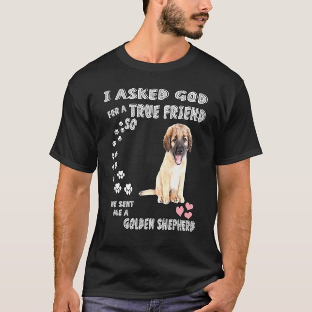 German Retriever Dog Mom Dad Costume Cute Golden S T-Shirt (Front)