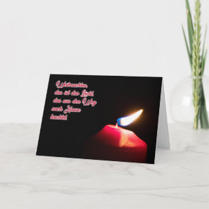 German Romantic Merry Christmas Greetings Card